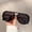 Black Frame Gray Piece, variant on 2026 New Vintage Fashion Round Face Slimming Sunglasses with Leopard Print Frame, Unisex