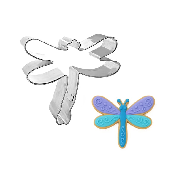 Dragonfly Cookie Cutter 3.5 inches A2005 - The Cookie Cutter Shop - Tin Plated Steel Cookie Cutter