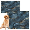 thumbnail image 2 of Qxltty Dark Blue Gilt Marble Cat litter Pads Pet Set of 3 Diaper Mats Center Anti-leakage Layer Absorbent Soft and Comfortable, 2 of 7