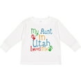 thumbnail image 3 of Inktastic My Aunt in Utah Loves Me Boys or Girls Long Sleeve Toddler T-Shirt, 3 of 5