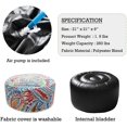 thumbnail image 3 of Kozyard Inflatable Stool Ottoman Used for Indoor or Outdoor, Kids or Adults, Camping or Home (Exciting Pattern), 3 of 5