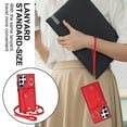 thumbnail image 5 of Allytechgroup Wallet Case for Samsung Galaxy S21 Ultra, RFID Blocking Crossbody Shoulder Strap Hand Wrist Cards Holder Ring Stand Bumper Drop Protection Phone Case for Girls Women, Red, 5 of 9