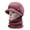 Pink, variant on Women Winter Beanie Hats Fleece Lined Knit Balaclavas Mask Set Skull Neck Circle Scarf Ski Snow Hat Cap