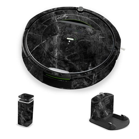 MightySkins IRRO690-Black Marble Skin for iRobot Roomba 690 Robot Vacuum, Black Marble