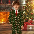 thumbnail image 3 of YAYUBA Boys Jacket Christmas Suit for Boy Christmas Festive Print Jacket For Boys And Girls Christmas Holiday Party Dress Up Outfit Formal And Casual Wear For Kids Children, 3 of 3