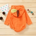 thumbnail image 4 of LNMQLPDBS Outfits for Kids Baby Boys Girls Halloween Pumpkin Hodded Zipper Romper Jumpsuit Outfits, 4 of 8