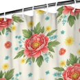 thumbnail image 3 of Pioneer Flower Floral Print Pattern Shower Curtain 36"x72", Bathroom Decorative Shower Curtain Set with 12 Hooks, Waterproof Washable, 3 of 6