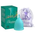 thumbnail image 1 of Anytime Women Silicone Anti Leakage Menstrual Period Cup L Green, 1 of 5