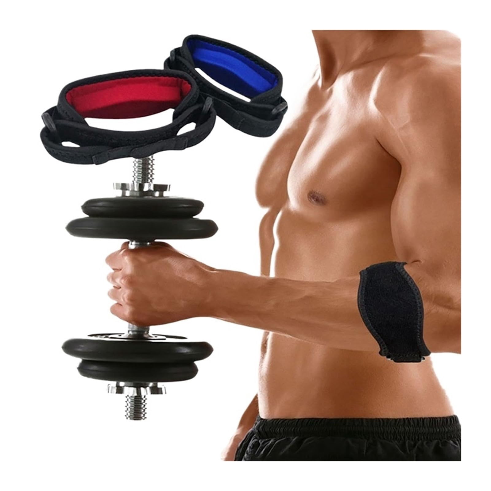 Elbow Brace 1pc Adjustable Elbow Support Basketball Tennis Elbow Support Strap Elbow Pads Compression Gloves
