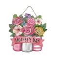 thumbnail image 4 of Letrero Colgante de Puerta de Madera Decorativo con Diseño de Flores para Día de La Madre Placa para Pared Apto para Regalo Decoración Del Hogar Negoc, 4 of 8