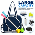 thumbnail image 2 of Waterproof Pickleball Paddle Bag for Men and Women, Large Capacity Tennis Bag with Adjustable Shoulder Strap and Zippered Paddle Compartment,M26, 2 of 7