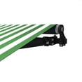 thumbnail image 6 of ALEKO 10' x 8' Retractable Motorized Black Frame Patio Awning, Green and White Striped Color, 6 of 6