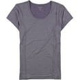 thumbnail image 5 of Reebok Womens Linear Marled Basic T-Shirt, Purple, Large, 5 of 5