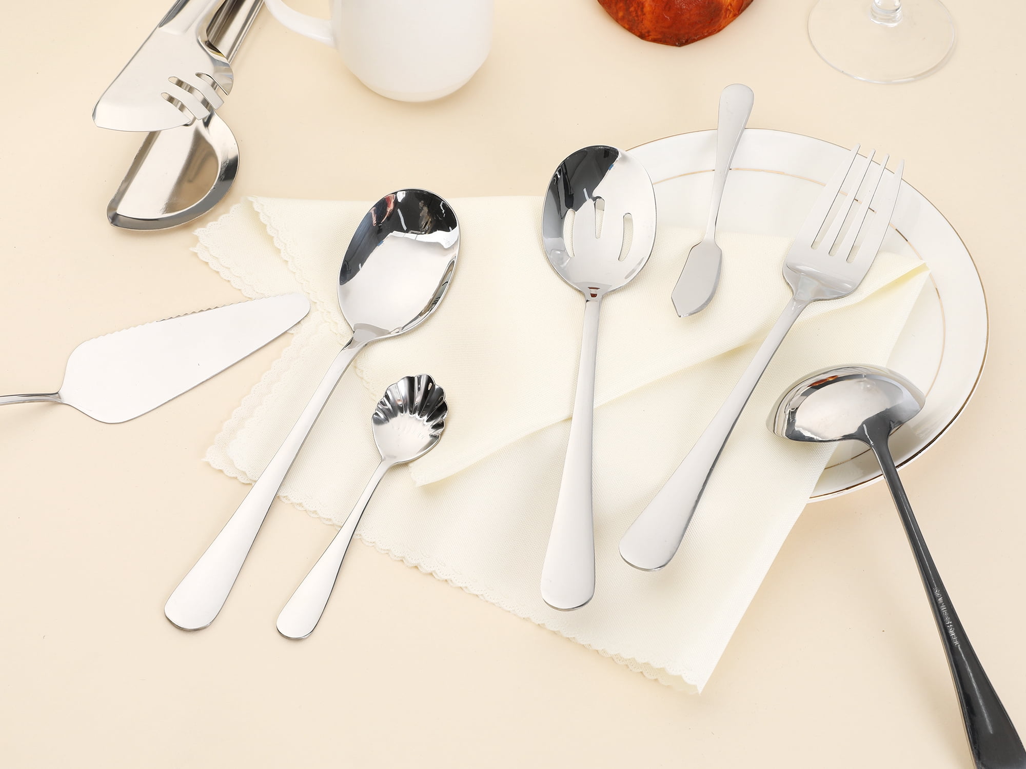 Unique Bargains 12 Pcs Silverware Set Stainless Steel Flatware Cutlery Silver