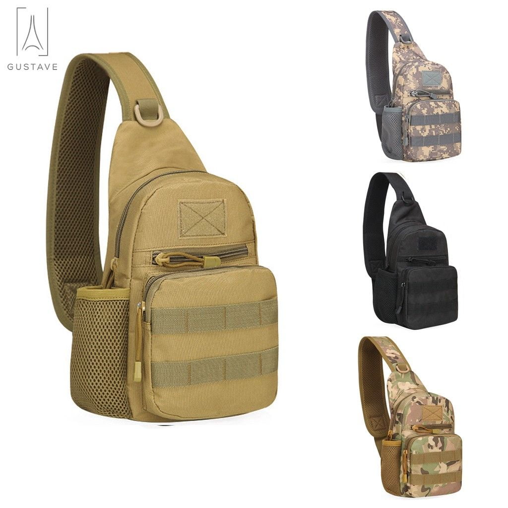 Gustavedesign Tactical Bag Men Daily Shoulder Backpack Army Duffle Bag ...