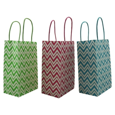 8 Packs: 13 ct. (104 total) 5.25" x 8.5" Bright Chevron Bag Value Pack by Celebrate It™