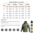 thumbnail image 3 of Hsovts Mens Tactical Softshell Hooded Jackets Waterproof Windproof Fleece Lined Coat For Men Outdoor Hiking Fall Winter Wear Beige XXL, 3 of 5