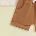 thumbnail image 6 of Kaprioy Toddler Baby Boy Summer Clothes Funny Letter Daddy's Little Buddy Tractor T Shirt Elastic Waist Pockets Shorts Set 2 Piece Outfit Toddler Baby Boys Summer Outfits Baby Boys' Clothing Sets, 6 of 8