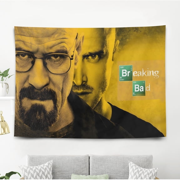 Breaking Bad-Theme Anti-pilling Tapestry Gift Wall Hanging Backdrop for Room Bedroom Girls Fans Background Banner Party Birthday Supplies Decor59"×39"(150cm*100cm)
