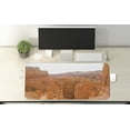 thumbnail image 2 of Country Computer Mouse Pad, Red Hoodoo Rocks in Bryce Canyon National Park from Utah National Art, Rectangle Non-Slip Rubber Mousepad X-Large, 35" x 15", Pale Cinnamon and White, by Ambesonne, 2 of 2