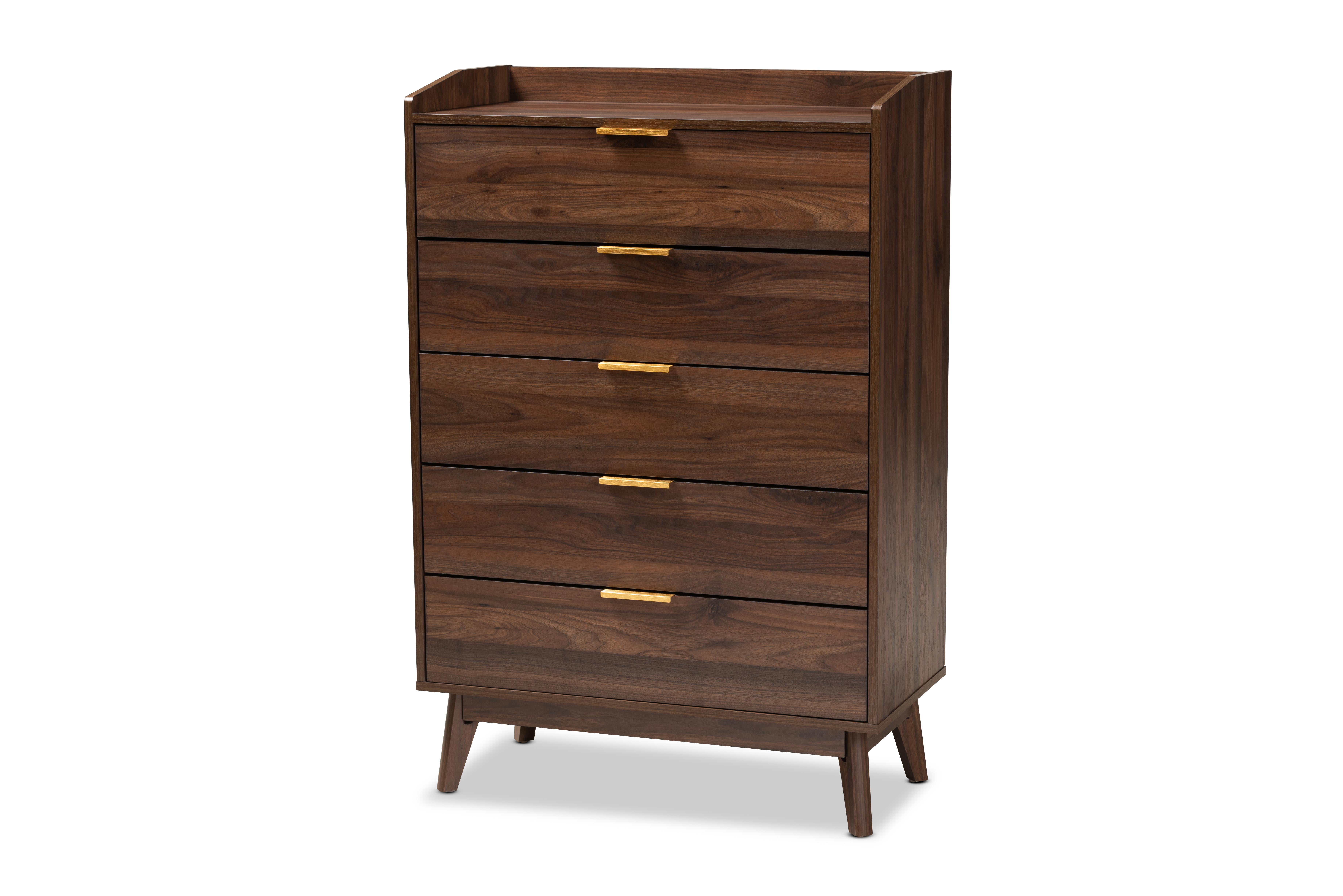 Baxton Studio Lena Walnut Brown Finished 6-Drawer Wood Dresser - Walmart.com