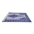 thumbnail image 2 of Ahgly Company Machine Washable Indoor Rectangle Persian Blue Traditional Area Rugs, 5' x 8', 2 of 4