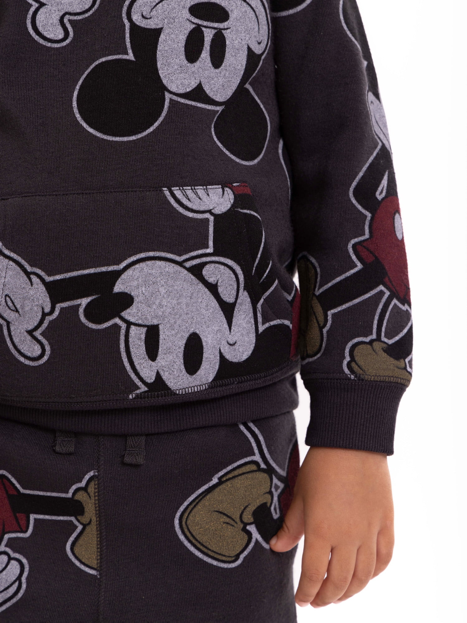 Mickey Mouse Toddler Boy Fleece Hoodie and Joggers Set, 2-Piece, Sizes 12M-5T