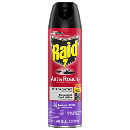 Raid Ant & Roach Killer 26, Lavender Scent, 17.5
