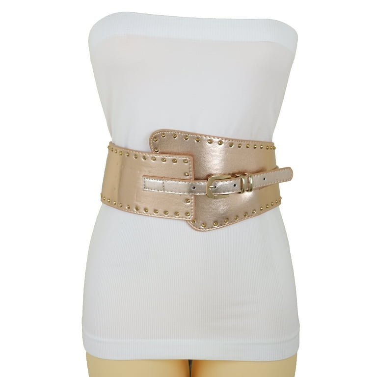 slim fit dress slacks Stivali Avery wide corset cowhide leather women's belt – STIVALI NEW YORK main image 0