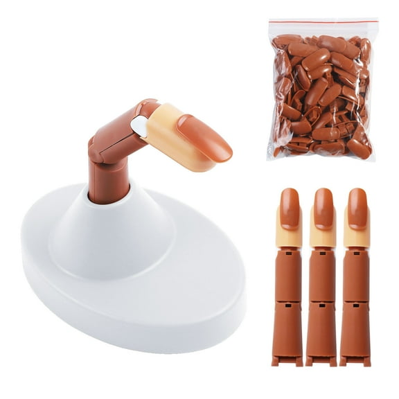 Articulated Practice Mannequin Hand With Detachable Fingers And Base For Nails Design Learners And Students