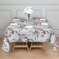 thumbnail image 3 of Pioneer Flower Floral Print Pattern Square Tablecloth,Waterproof Square Table Cover,Wipeable Spillproof Washable Table Cover for Home Kitchen Party Decor 42"X42"(107x107cm), 3 of 6