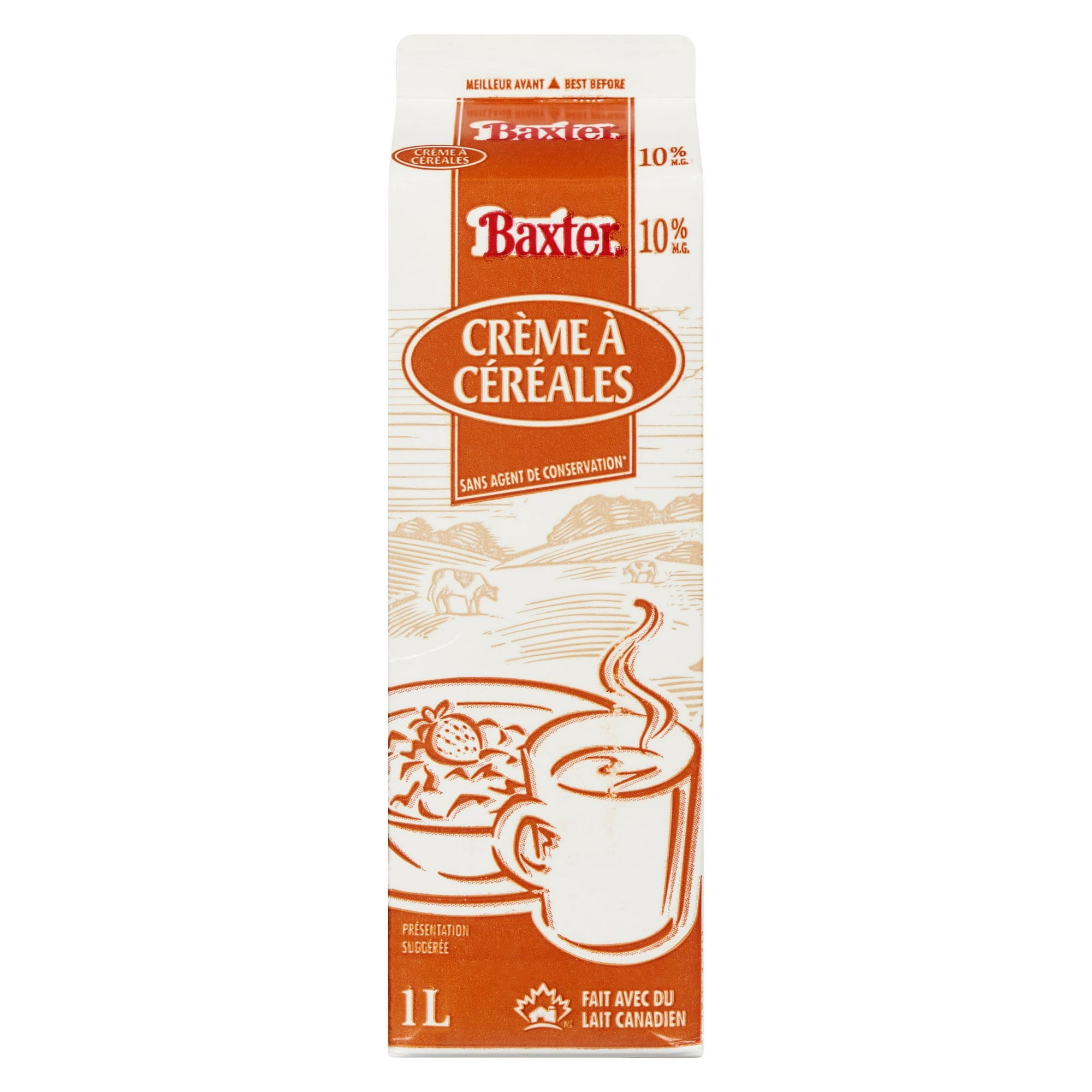 Baxter 10% Cereal Cream, 1L