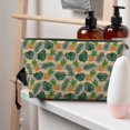 thumbnail image 5 of Picia Pineapples Palm Leaves Printed Leather Travel Toiletry Bag,Cosmetic Organizer, Makeup Travel Bag, Durable Travel Pouch, Compact Toiletry Bag, Travel Accessories, 5 of 6