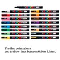 thumbnail image 4 of Uni Paint Marker Poster Color All Color Marking Pen Fine Point PC-3M 31 Color Set 17 Standard & 7 Natural & 7 Glitter With Original Stylus Ballpoint Touch Pen, 4 of 4
