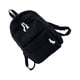 thumbnail image 2 of Qarigey de terciopelo, forro de poliéster de Color sólido, cremallera fácil de combinar, escolar universitaria para Mochilas Negro, 2 of 6