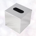thumbnail image 4 of 1Pc Tissue Box Practical Fashion Durable Alloy Tissue Box Bathroom Paper Box Hanging Roller Paper Organizer for Office, 4 of 6