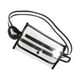 thumbnail image 5 of EeaseMX 1 funda transparente para teléfono móvil, monedero ajustable de PVC con cinturón para mujer (negro), 5 of 8