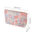 thumbnail image 2 of Unique Bargains 1 Pc Portable Begonia Makeup Bag Polyester Pink Blue Medium, 2 of 5