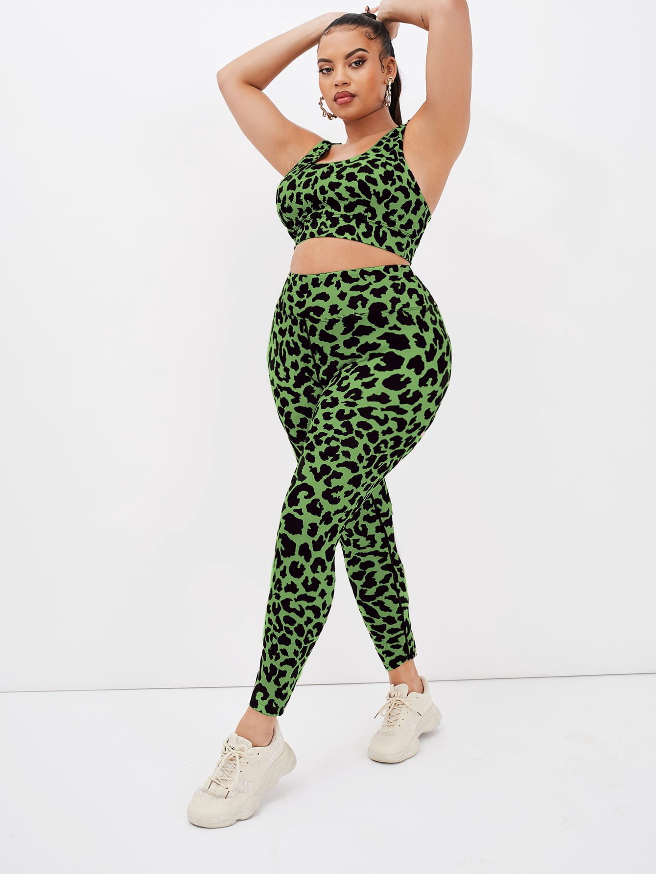 Sports Womens Ladies Plus SizeLeopard 