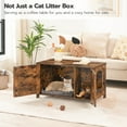 thumbnail image 6 of HOOBRO Cat Litter Box Enclosure Wooden Pet House End Table Living Room Bedroom Brown BF03MW01G2, 6 of 9