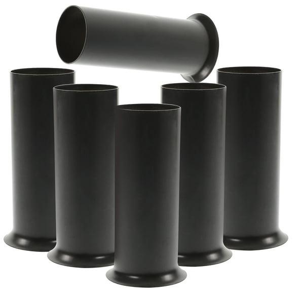 KAKOWELY 6pcs Chandelier Lamp Base Sleeves Metal Candle Light Bulb Socket Covers Light Fixture,3.15"X1.57"X1.18"