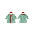 thumbnail image 2 of BemeyourBBs Toddler Baby Girls Dress Doll Collar Long Sleeve Dress with Headband, 2 of 9