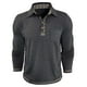 thumbnail image 3 of Blusa y camisa de manga larga con cuello vuelto para hombre, informal, a la moda, de color liso, transpirable, de manga larga, con cuello vuelto, de poliéster., 3 of 5