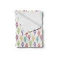 thumbnail image 2 of Ice Cream Soft Flannel Fleece Throw Blanket, Colorful Sketchy Drawn Summer Dessert on Cone Delicious Vanilla Print, Cozy Plush for Indoor and Outdoor Use, 50" x 70", Multicolor, by Ambesonne, 2 of 5