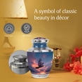 thumbnail image 5 of MUKTIVE Crow Cremation Urns for Adults Humans - Blue Funeral Urns for Adult Ashes Men - Sunset Large Urn for Human Remains - 10 Inch Memorial Urn for 2 Adults Ashes, 5 of 7