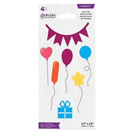 Crafters Companion Gemini Metal Die-Elements-Party Time, us:one size