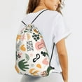 thumbnail image 6 of XMXT Waterproof Gym Bag, Colorful abstract Hand Painting Drawstring Backpack for Men, m, 6 of 8