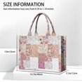 thumbnail image 3 of Large Capacity Tote Bag,Pioneer Flower Floral Print Pattern Handbag Fashion Luxury Tote Bag,15.7"x13"x 5.1" Inches,Laptop Compatible, 3 of 6