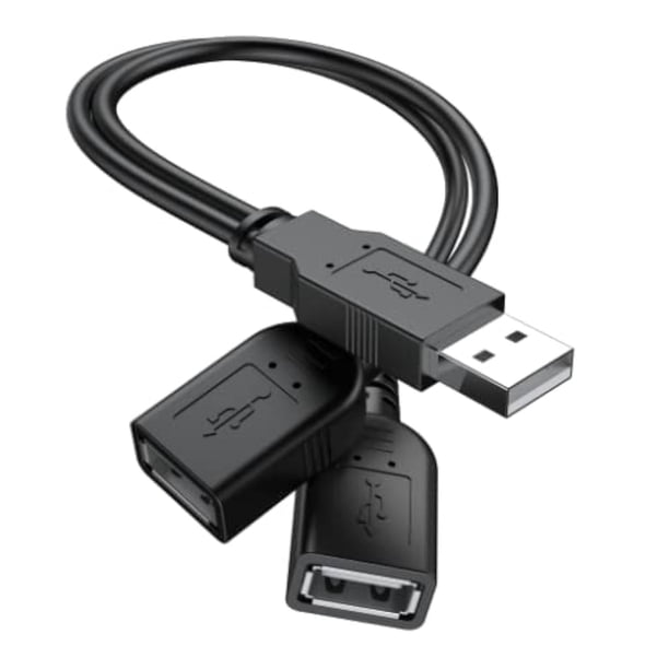Cable Divisor USB 2.0 ANDTOBO Negro para PC y Laptop