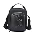 thumbnail image 2 of Bolso bandolera para hombre, bandolera ajustable con correa para el hombro, para uso diario Negro, 2 of 6